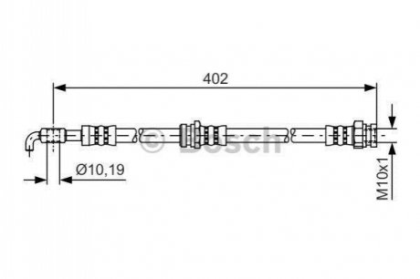 Шланг гальмівний BOSCH 1987481445