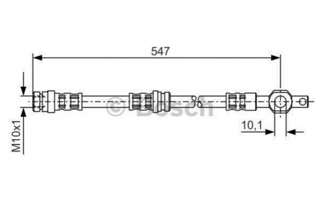 Шланг гальмівний BOSCH 1987476542
