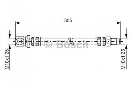 Шланг гальмівний BOSCH 1987476003