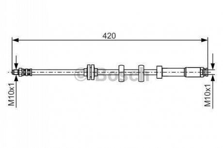 Шланг гальмівний BOSCH 1987476637