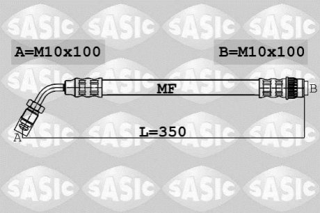 Шланг гальмівний SASIC 6604019