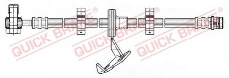 Шланг гальмівний QUICK BRAKE 59987X