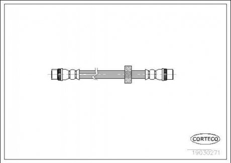 Шланг гальмівний CORTECO 19030271