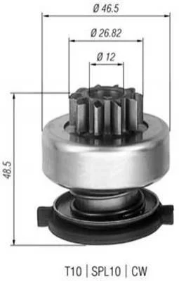 Бендикс стартера MAGNETI MARELLI 940113020309 (фото 1)