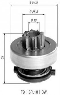 Бендикс стартера MAGNETI MARELLI 940113020372