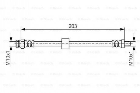 Шланг гальмівний BOSCH 1987476035