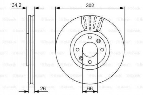 Диск гальмівний BOSCH 0986479C72