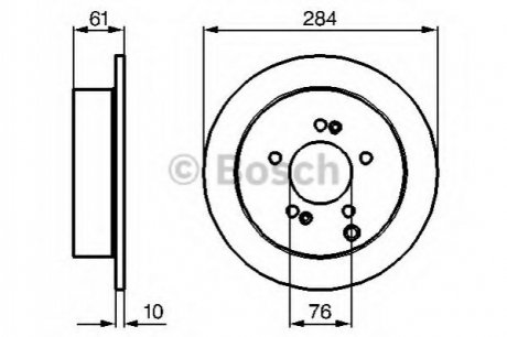 Диск гальмівний BOSCH 0986479C61