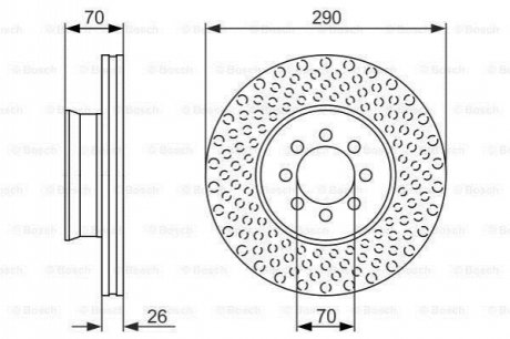 Диск гальмівний BOSCH 0986479602