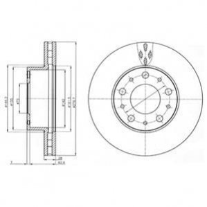 Диск гальмівний DELPHI BG4059