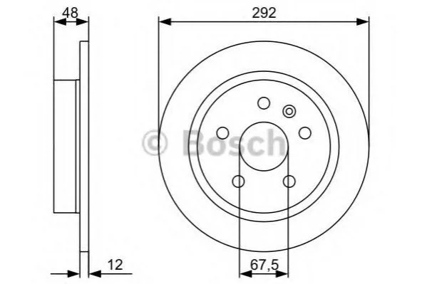 Диск гальмівний BOSCH 0986479C73 (фото 1)