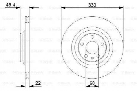 Диск гальмівний BOSCH 0986479C64