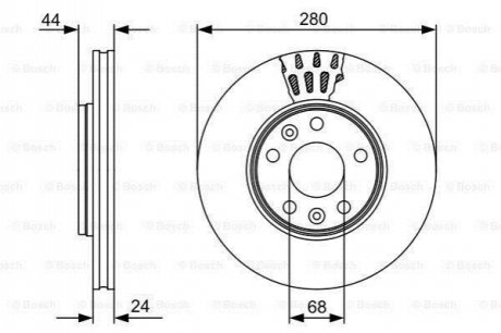 Диск гальмівний BOSCH 0986479C62