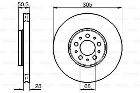 Диск гальмівний BOSCH 0986479C59