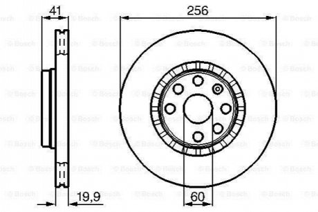 Диск гальмівний BOSCH 0986478535