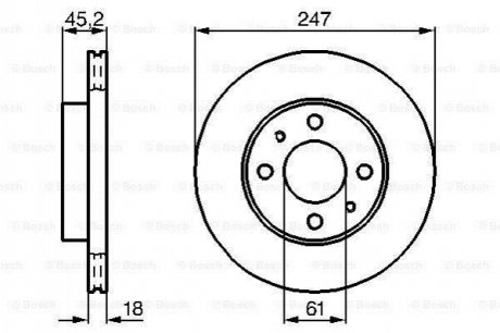 Диск гальмівний BOSCH 0986478459