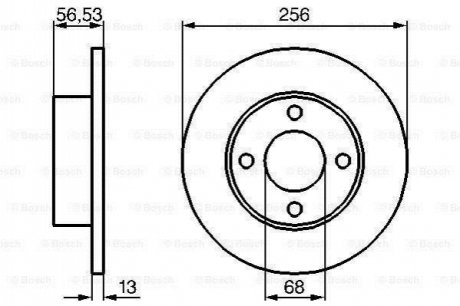 Гальмівний диск BOSCH 0986478130