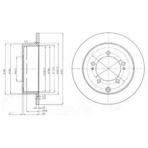 Диск гальмівний Delphi BG4037