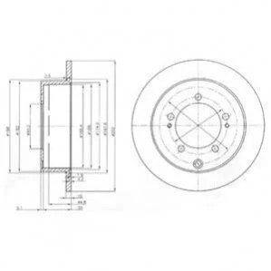 Диск гальмівний DELPHI BG4037