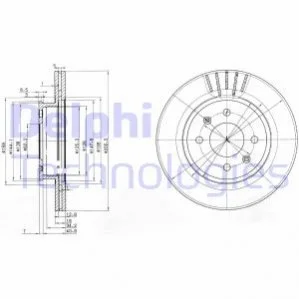 Диск гальмівний DELPHI BG3934 (фото 1)