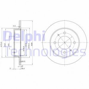 Диск гальмівний Delphi BG3070