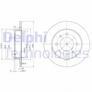 Тормозний диск DELPHI BG3070