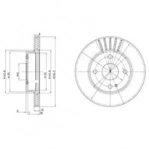 Диск гальмівний DELPHI BG2802