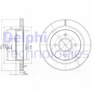 Диск гальмівний DELPHI BG2758