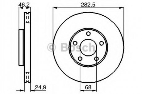 Диск гальмівний BOSCH 0986479C81