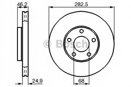 Диск гальмівний BOSCH 0986479C81