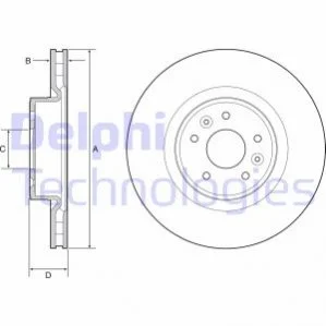 Диск гальмівний DELPHI BG9232C (фото 1)
