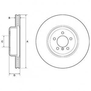 Гальмівний диск DELPHI BG9158C