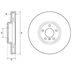 Гальмівний диск Delphi BG9156C