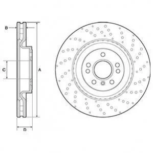 Диск гальмівний DELPHI BG9149C