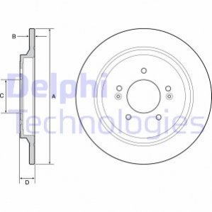 Диск гальмівний DELPHI BG4932C