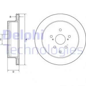 Диск гальмівний DELPHI BG4929C