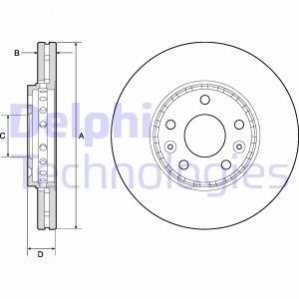 Диск гальмівний DELPHI BG4815C