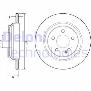 Диск гальмівний Delphi BG4811C