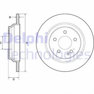 Диск гальмівний DELPHI BG4811C