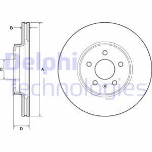 Гальмівний диск DELPHI BG4799C