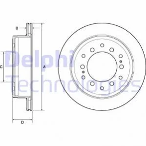 Диск гальмівний DELPHI BG4747C