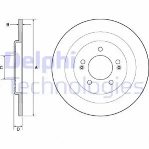 Диск гальмівний DELPHI BG4688C