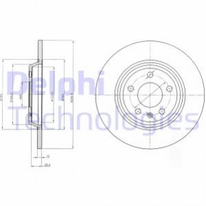 Диск гальмівний DELPHI BG4081C