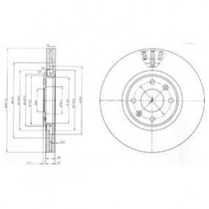 Гальмівний диск DELPHI BG4002