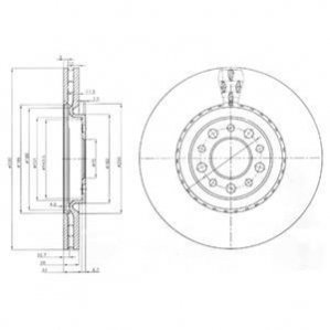 Гальмівний диск Delphi BG3993