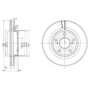 Диск гальмівний DELPHI BG2782