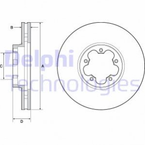 Диск гальмівний Delphi BG9142C