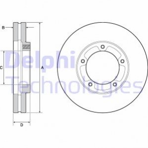 Диск гальмівний DELPHI BG9139