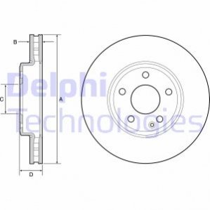 Диск гальмівний DELPHI BG4646C