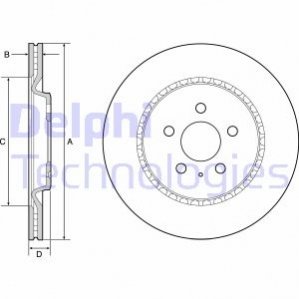Диск гальмівний DELPHI BG4643C